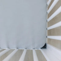 Stone Bamboo Stretch Crib Sheet - BIG FRENCHIES