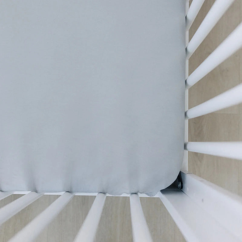 Stone Bamboo Stretch Crib Sheet - BIG FRENCHIES