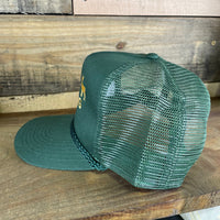 Custom BEST BUCKING DAD Father’s Day Special Edition Custom Embroidered Green Mesh Trucker Snapback Cap Hat