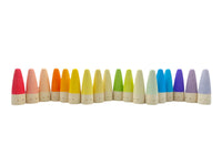18-Piece Stained Wooden Stick Gnomes - BIG FRENCHIES