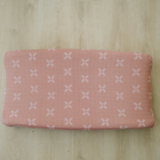 Just Peachy Muslin Changing Pad Cover - BIG FRENCHIES