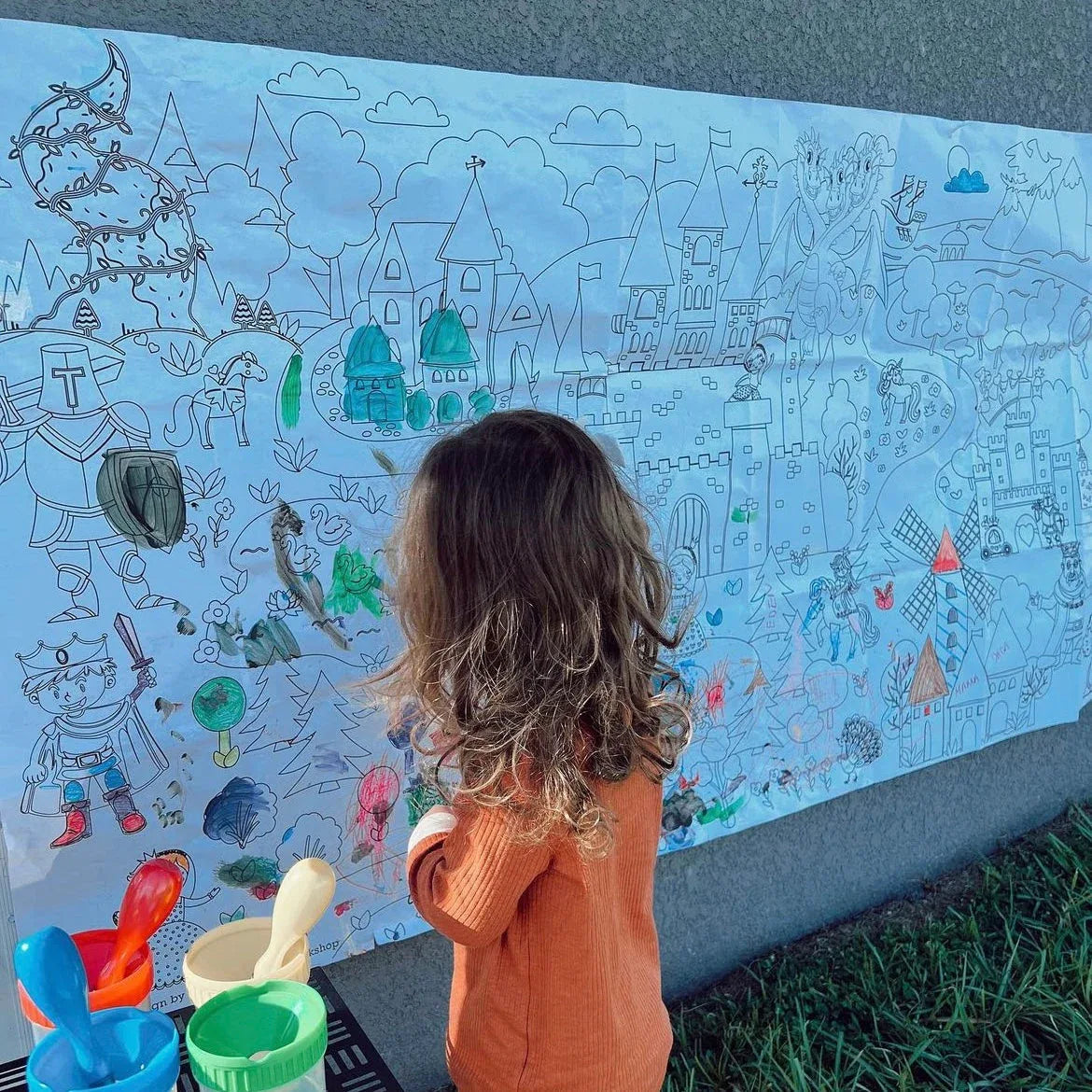 Fairy Tale Coloring Tablecloth - BIG FRENCHIES