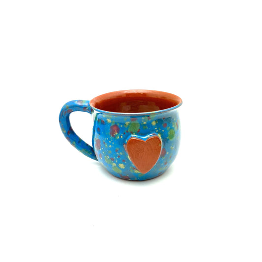 Calliope Heart Mug - Blue Explosion - BIG FRENCHIES