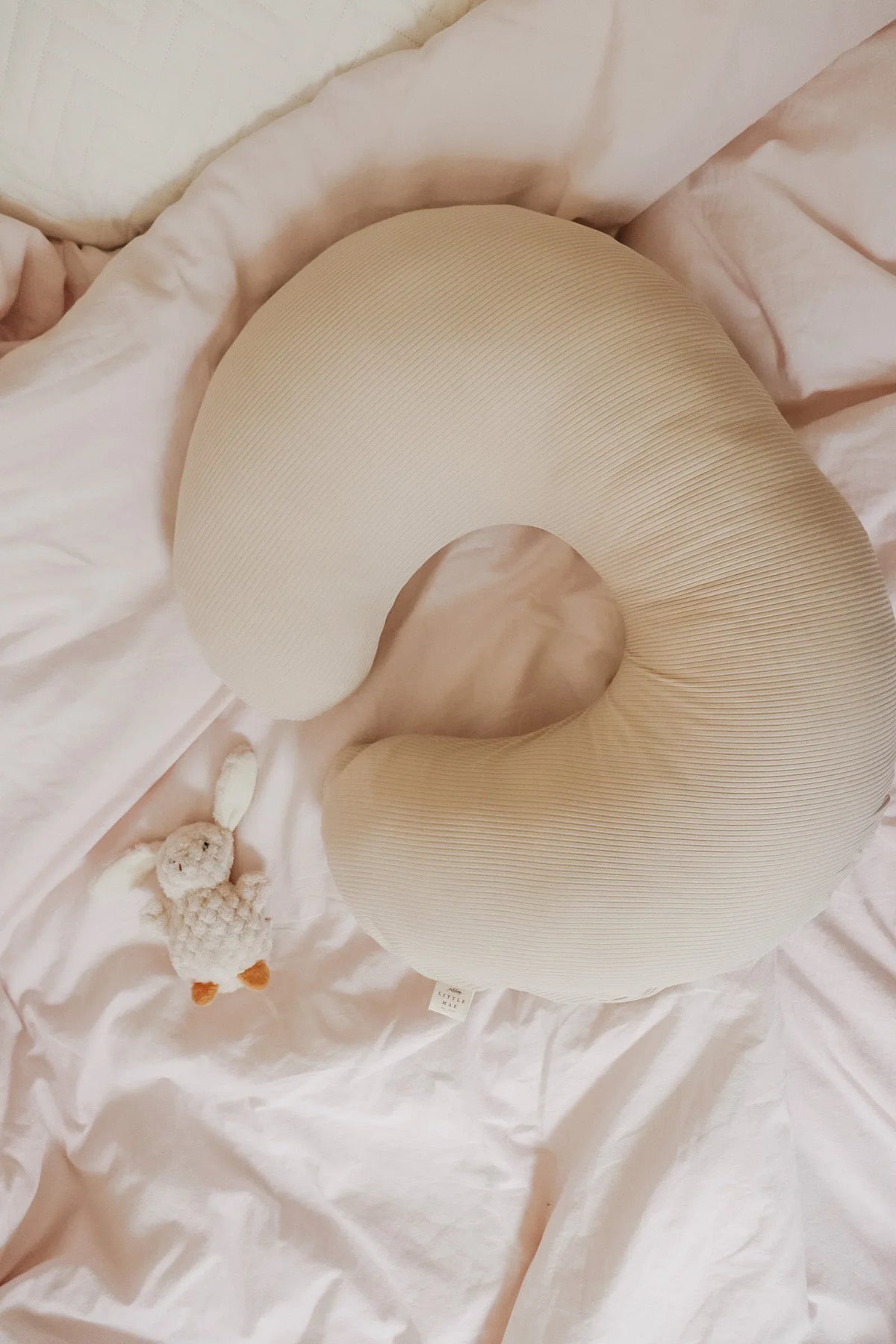 Oat Ribbed Nursing Pillow Cover - BIG FRENCHIES