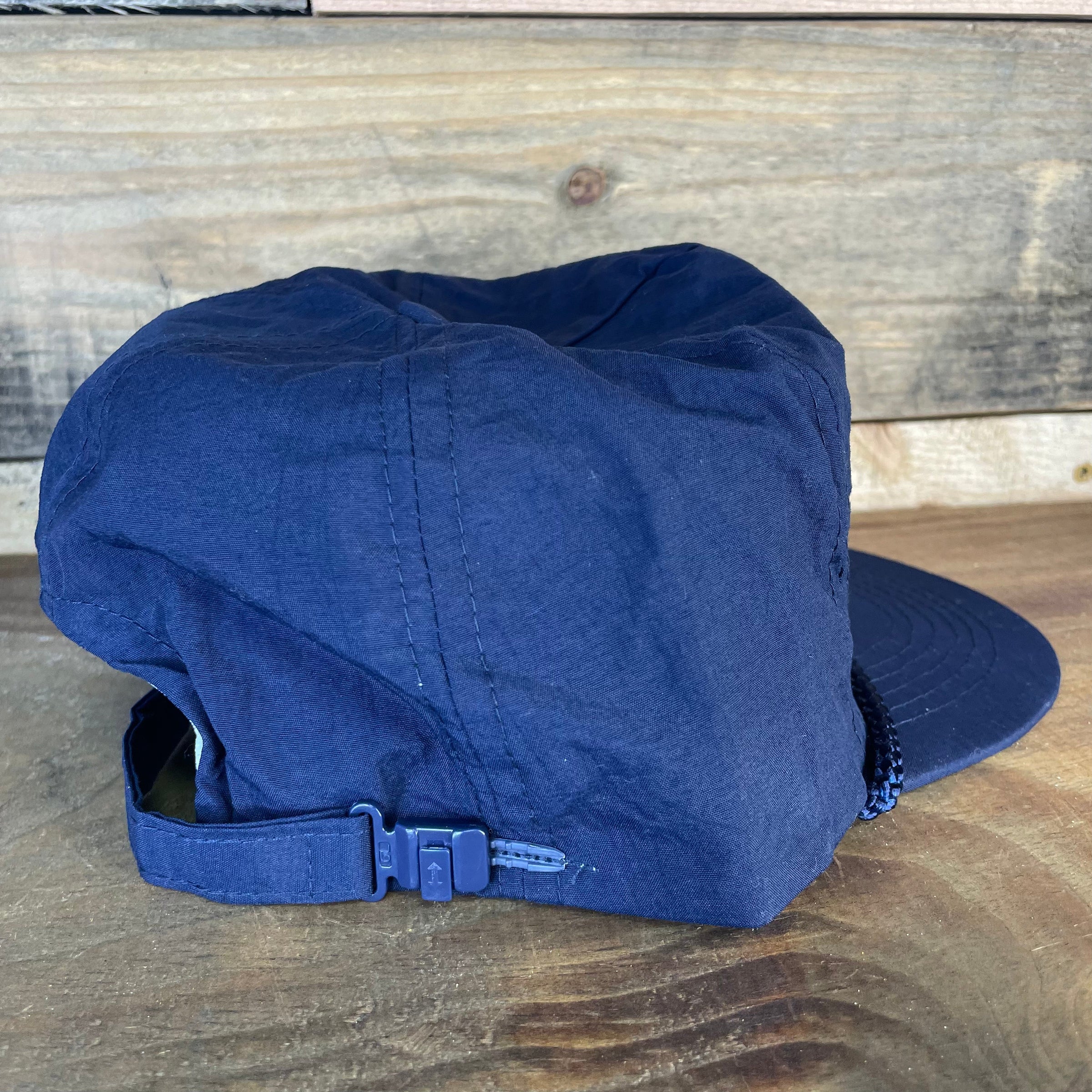 Custom Embroidered Gods Last Name Is Not Damn it Vintage Custom Embroidered Navy Rope Zip Back Cap Hat
