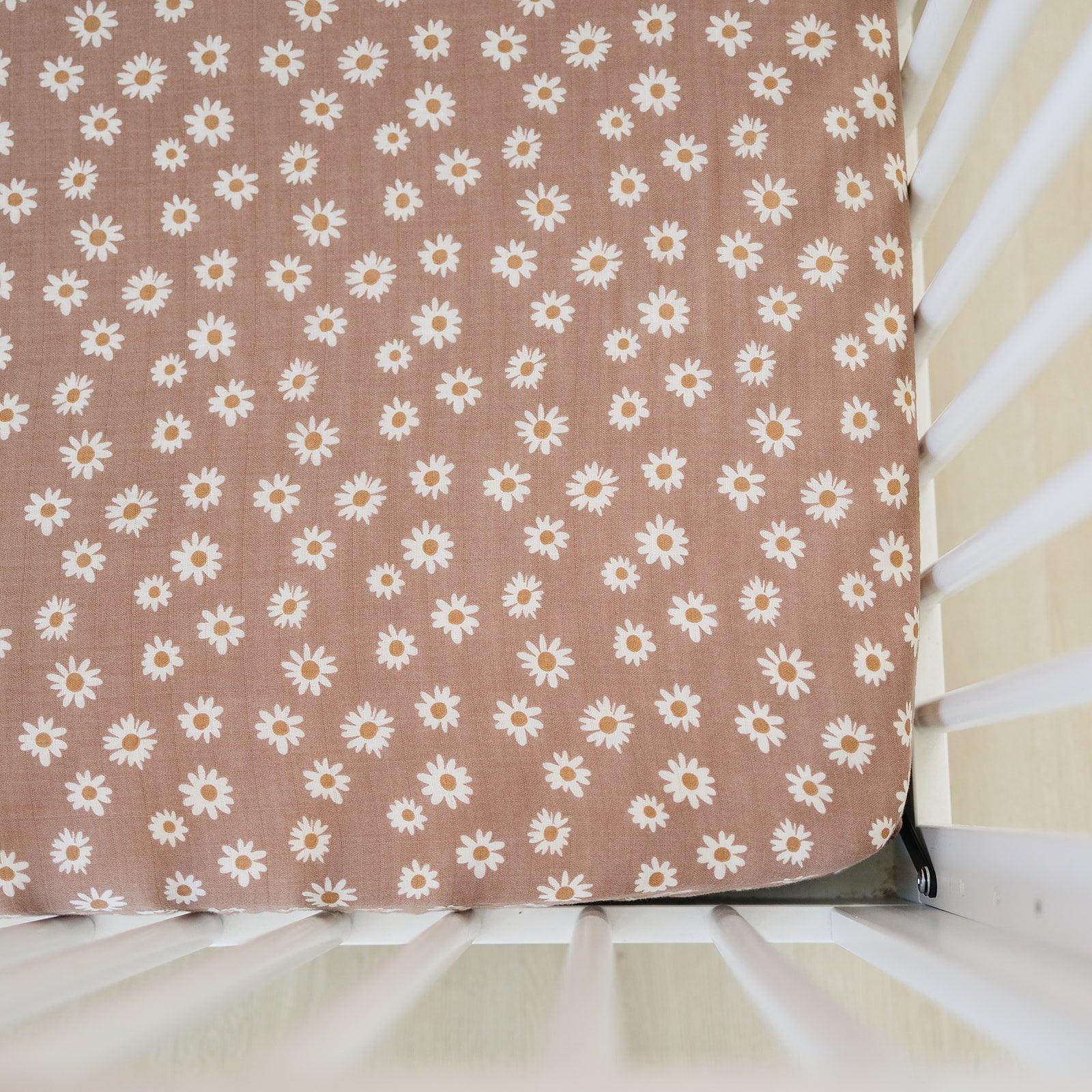 Daisy Dream Muslin Crib Sheet - BIG FRENCHIES