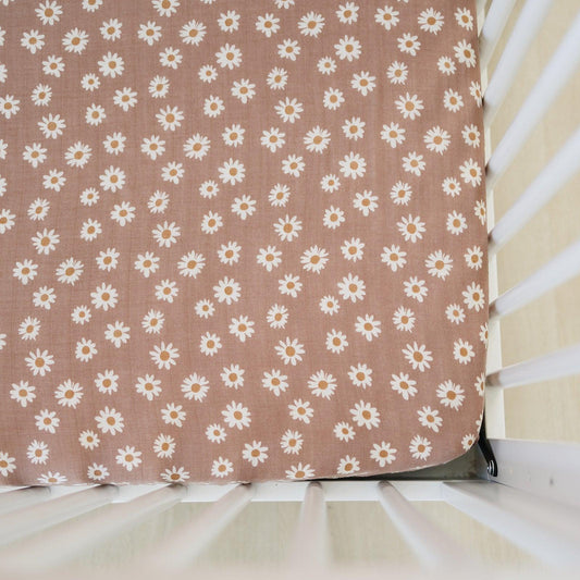 Daisy Dream Muslin Crib Sheet - BIG FRENCHIES