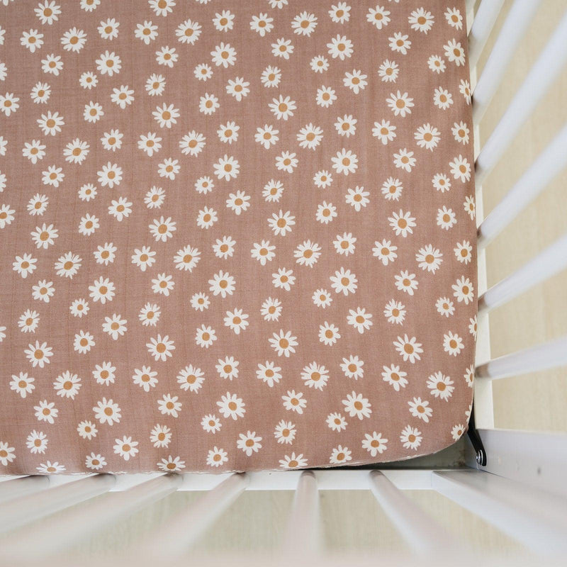 Daisy Dream Muslin Crib Sheet - BIG FRENCHIES
