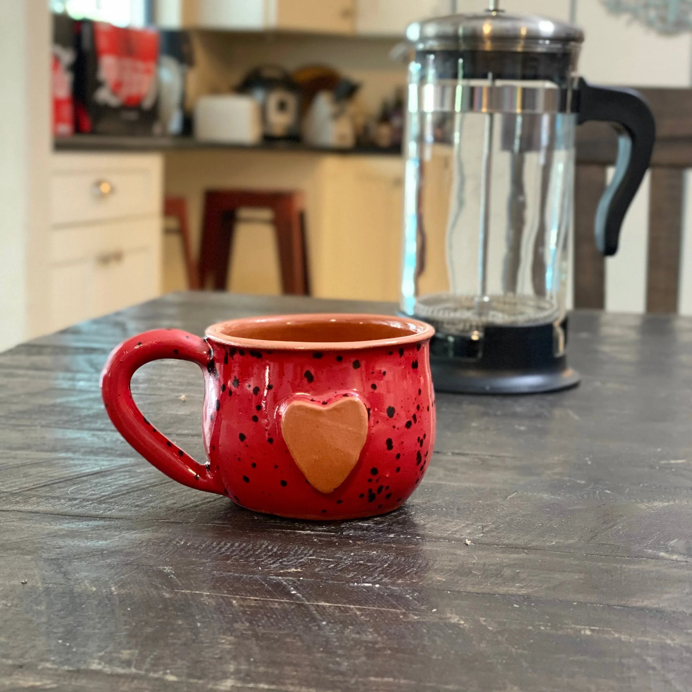 Calliope Heart Mug - Ladybug Red - BIG FRENCHIES