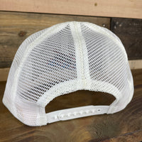 Custom Embroidered Music City Nashville TN Vintage Gray White Mesh Trucker Snapback Cap Hat Made in USA