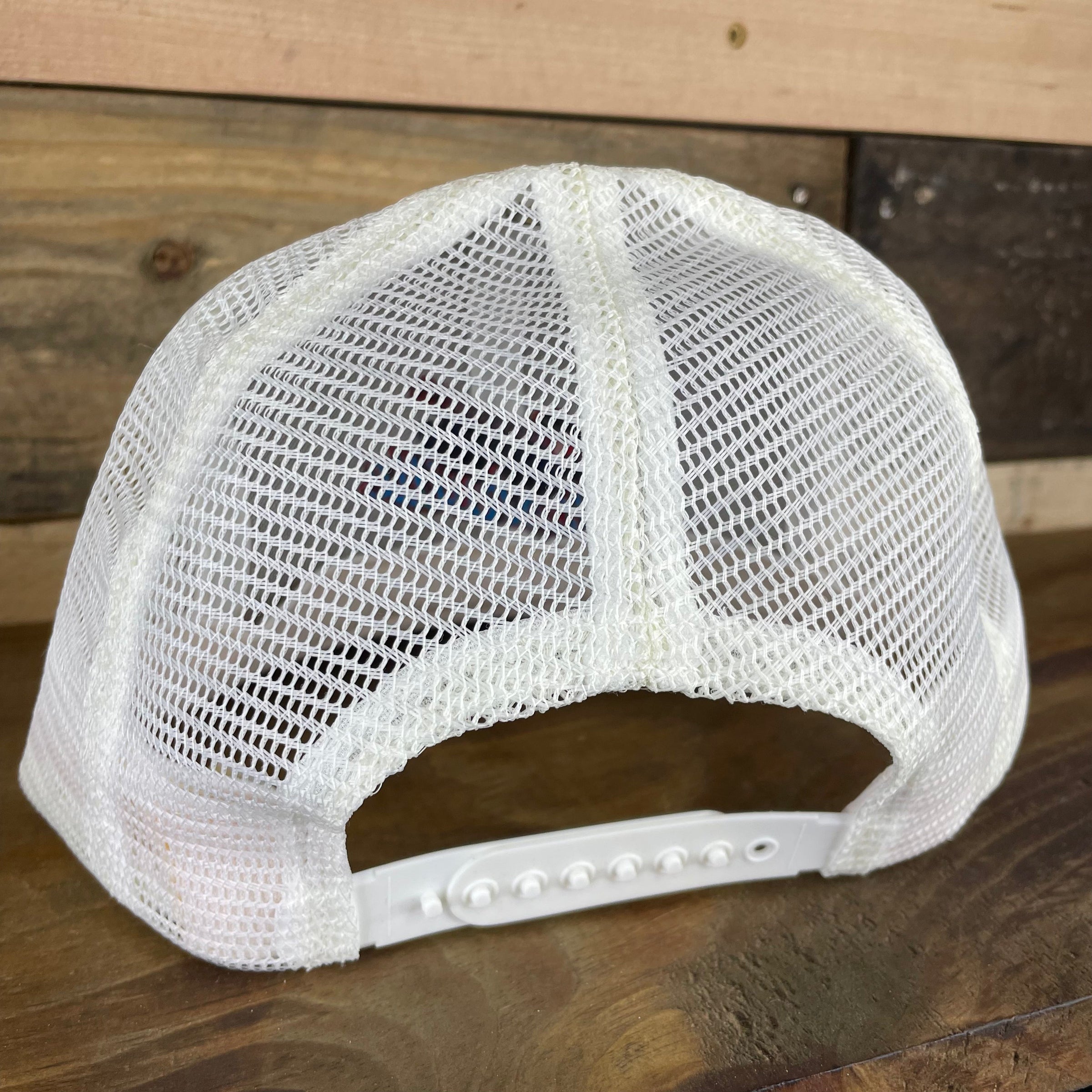 Custom Embroidered Music City Nashville TN Vintage Gray White Mesh Trucker Snapback Cap Hat Made in USA
