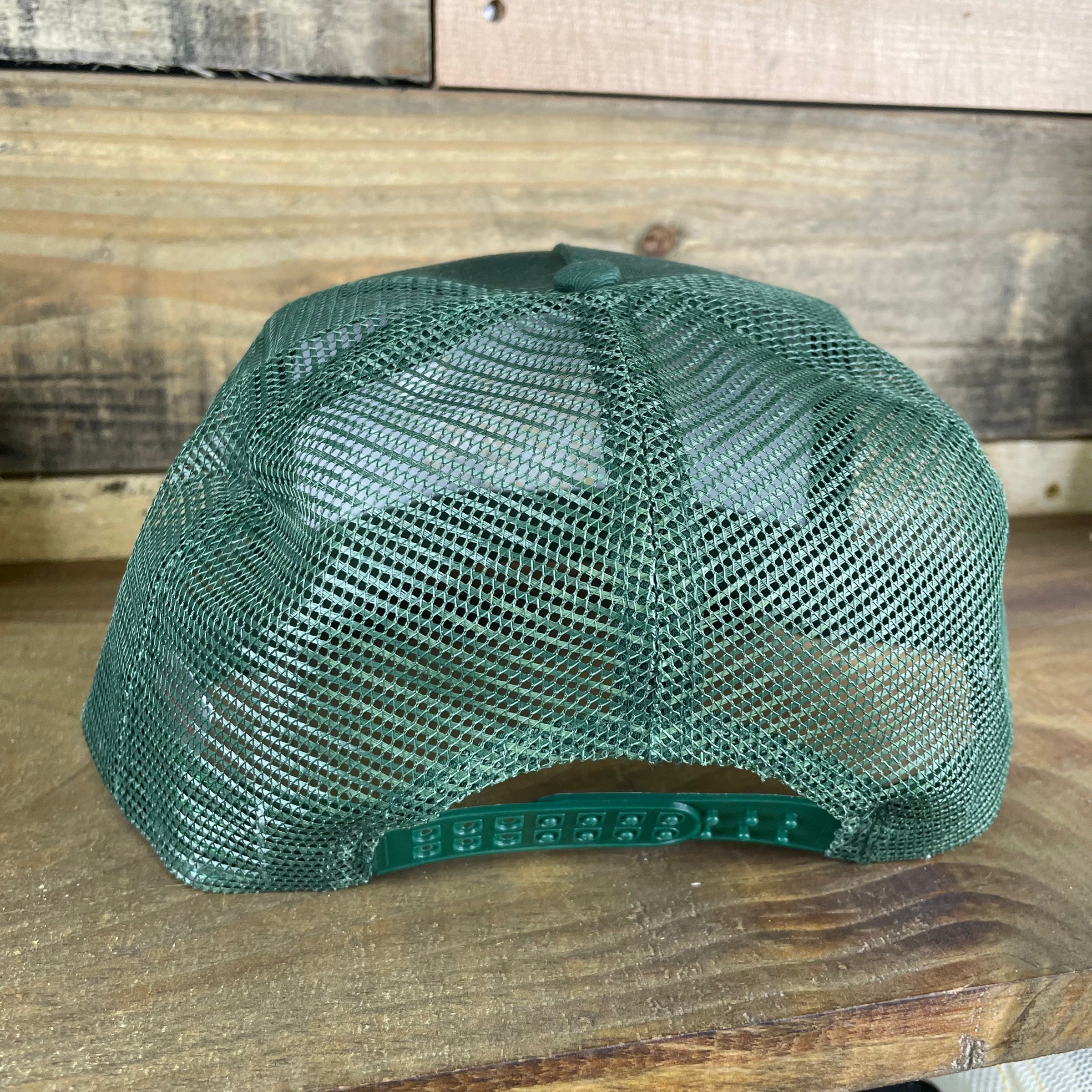 Custom BEST BUCKING DAD Father’s Day Special Edition Custom Embroidered Green Mesh Trucker Snapback Cap Hat