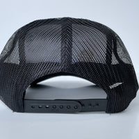 Thank You For Holding Your Breath While I Smoke Custom Embroidered Gold Leaf Black Trucker Hat SnapBack Cap