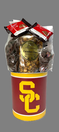 JGB Sports - University Of Southern California Gift Tin Basket - Made In America - BIG FRENCHIES