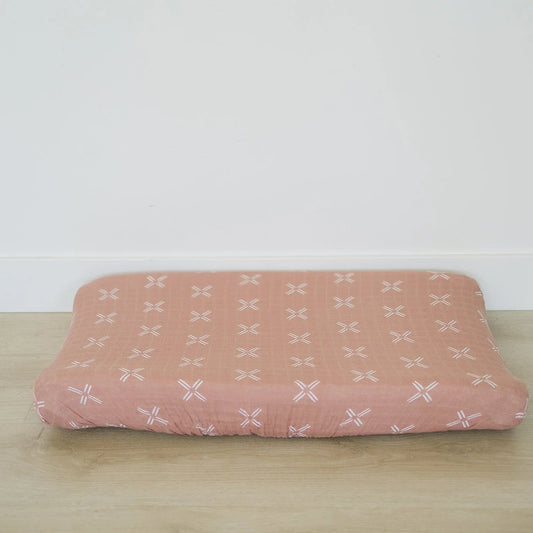 Just Peachy Muslin Changing Pad Cover - BIG FRENCHIES