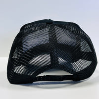 HERE FOR THE BIG TITTIES AND TIGHT KITTIES Mesh Black Trucker SnapBack Funny Hat Cap Custom Embroidered