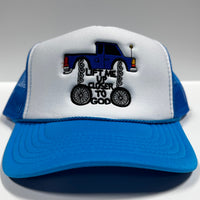 LIFT ME UP CLOSER TO GOD Pick Up Truck Mesh Trucker SnapBack Cap Hat Custom Embroidered