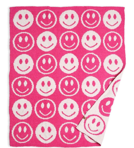 Luxury soft pink happy blanket - BIG FRENCHIES