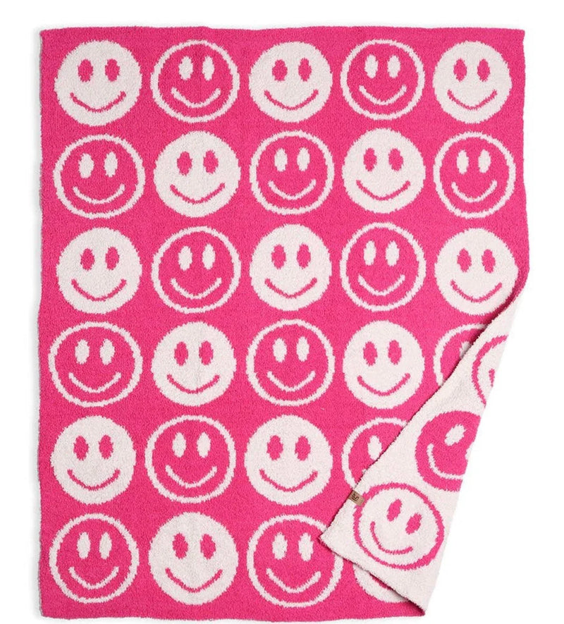 Luxury soft pink happy blanket - BIG FRENCHIES