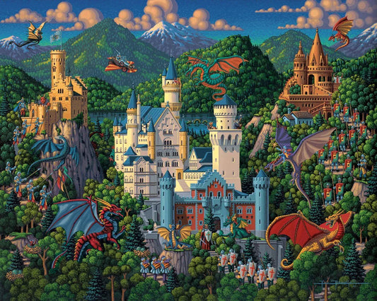 Imaginary Dragons 300 Piece Jigsaw Puzzle by Dowdle - BIG FRENCHIES
