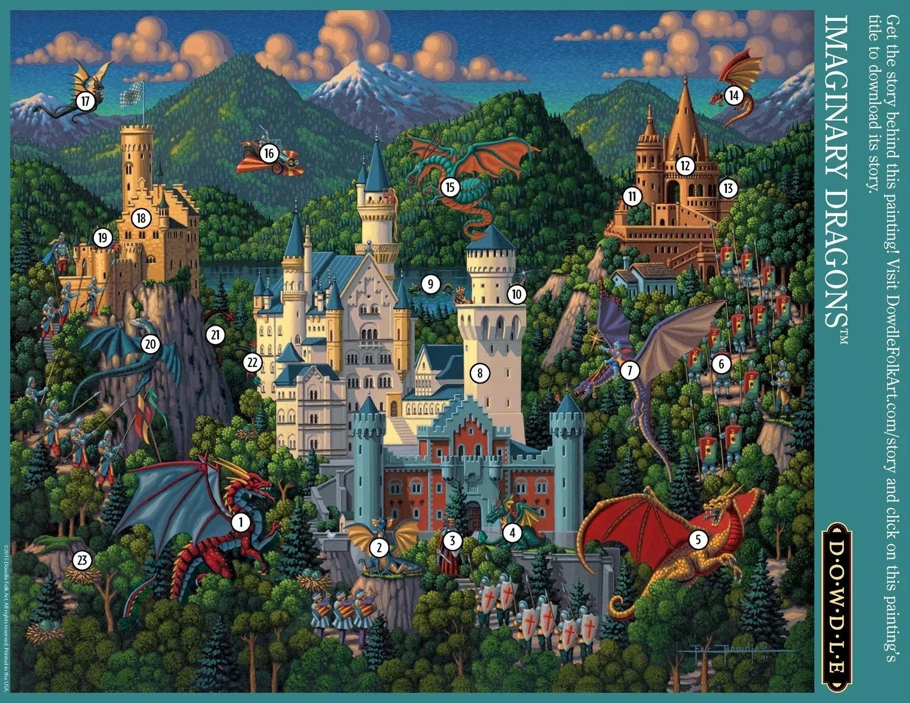Imaginary Dragons 300 Piece Jigsaw Puzzle by Dowdle - BIG FRENCHIES