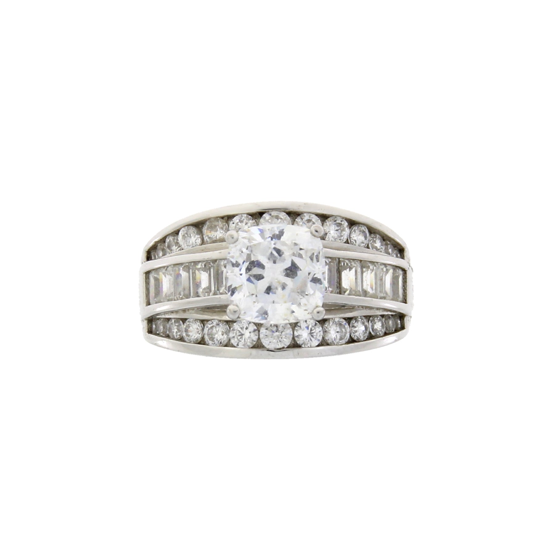 Genuine Cubic Zirconium CZ SS Bridal Sterling Silver