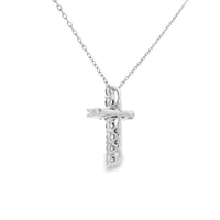 .35ct Diamond Cross Religious Pendant 14KT White Gold