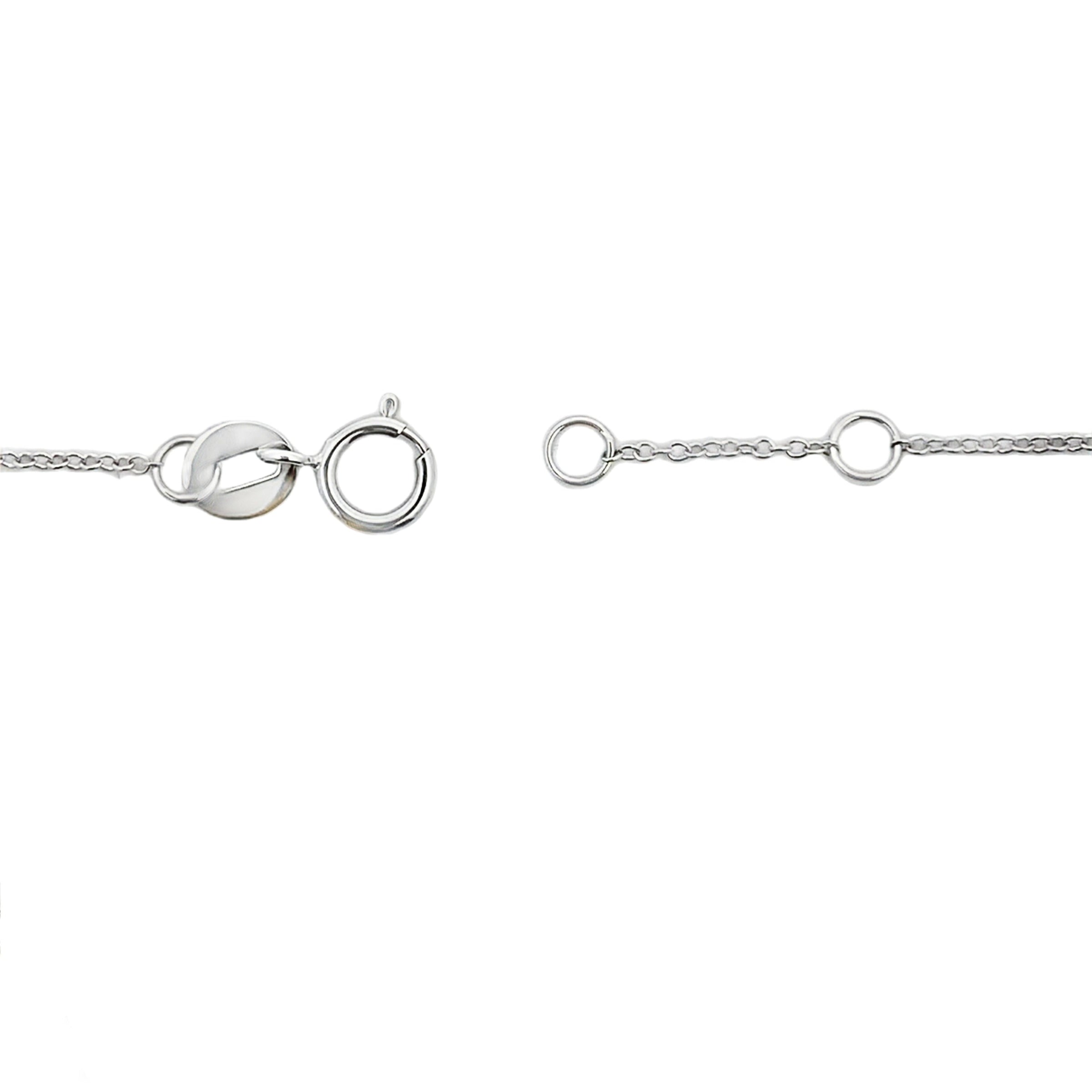 Genuine .66ct Ruby Diamond Bracelet 14KT White Gold