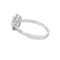 .61ct Mystic Fire Topaz Diamond Ring 10KT White Gold