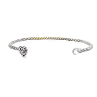 Bangle Bracelet Sterling Silver 18KT Gold