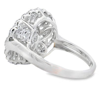 Genuine .85ct Diamond Ring 14KT White Gold