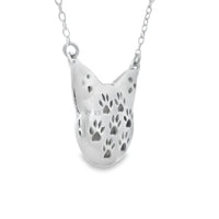 Natural .05ct Diamond Animal Pendant Sterling Silver