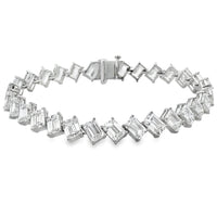 Lab Grown Diamond Tennis Bracelet 14KT White Gold