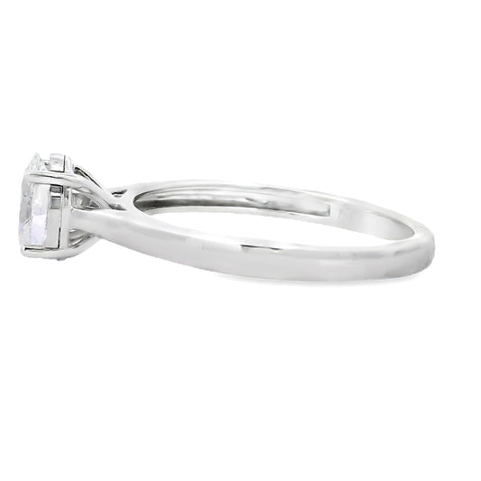 Genuine .50ct Lab Grown Diamond  10KT White Gold