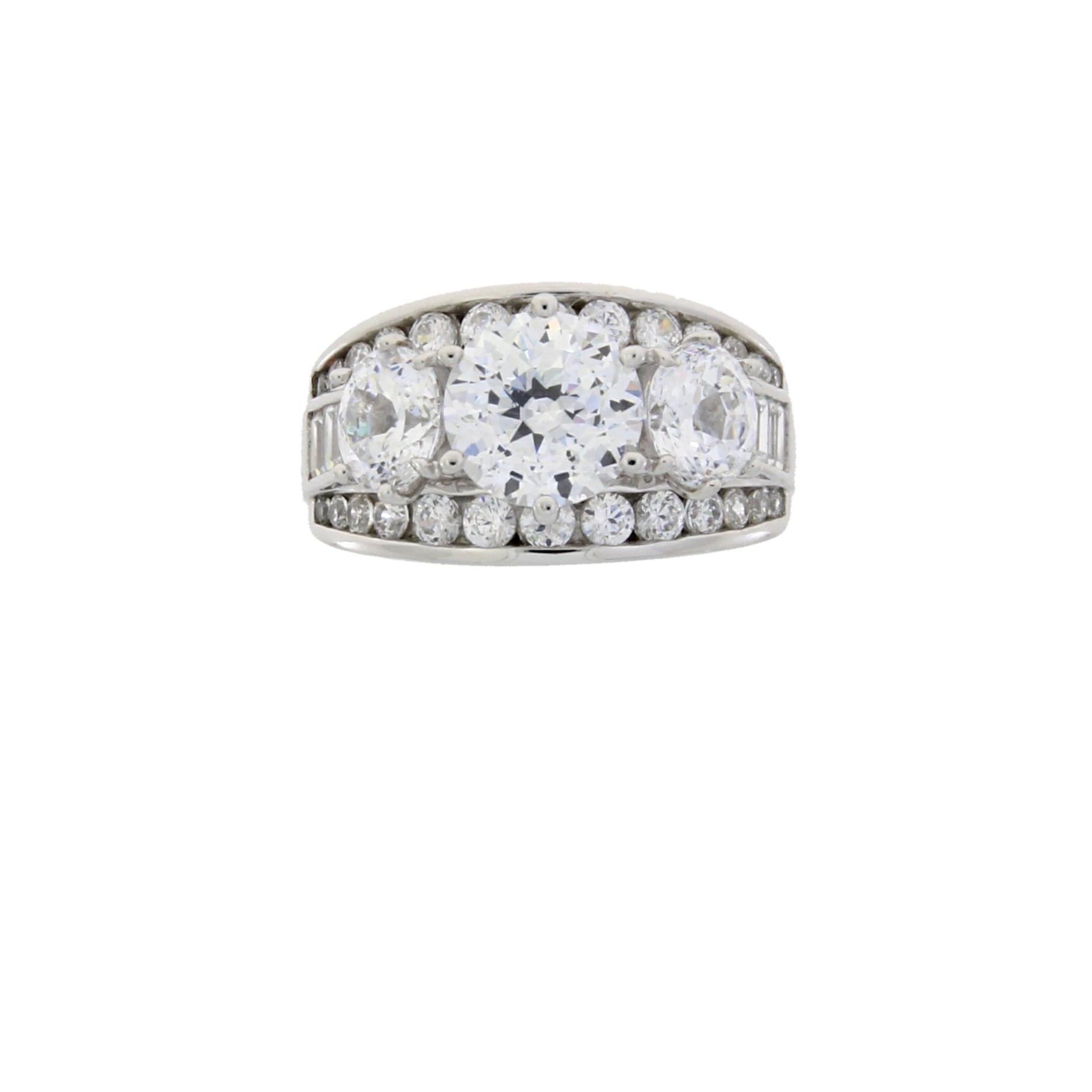 Natural Cubic Zirconium CZ SS Bridal Sterling Silver