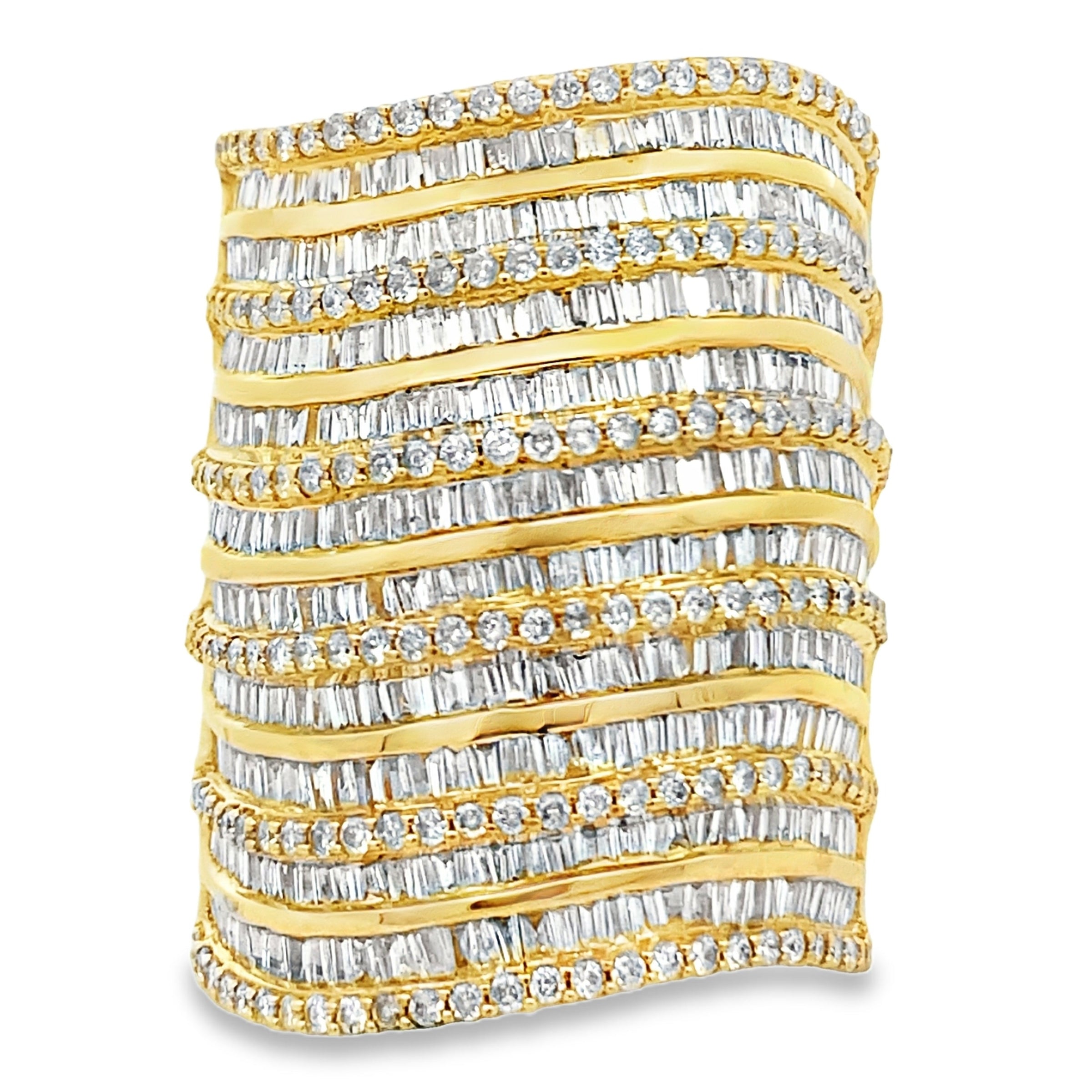 Genuine 3.25ct Diamond Ring 14KT Yellow Gold