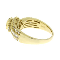 Genuine 1.00ct Diamond Eng Only 14KT Yellow Gold