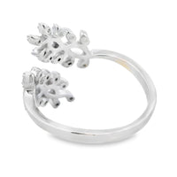 Natural .10ct Diamond Ring Sterling Silver