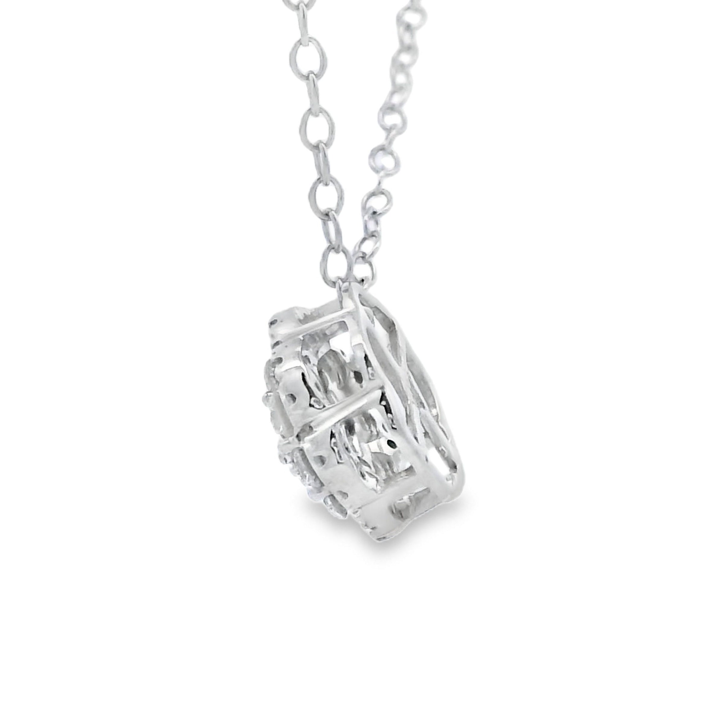 Natural .25ct Diamond Fashion Pendants 10KT White Gold