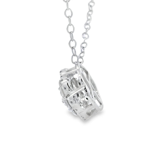 Natural .25ct Diamond Fashion Pendants 10KT White Gold