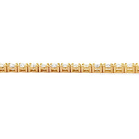 Natural 5.50ct Diamond Tennis Bracelet 18KT Yellow Gold