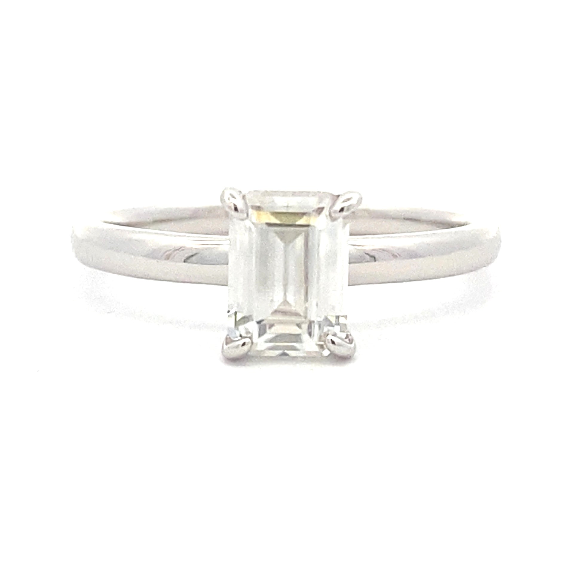 Natural .98ct Moissanite  Sterling Silver