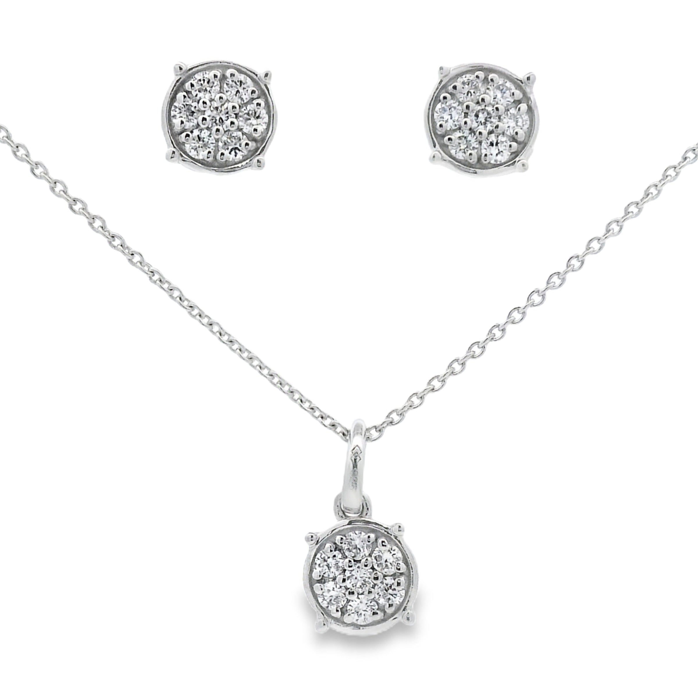 .63ct Lab Grown Diamond Jewelry sets Sterling Silver