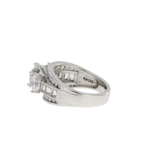 Natural Cubic Zirconium CZ SS Bridal Sterling Silver