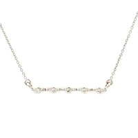 Genuine .05ct Diamond Fashion Pendants 14KT White Gold