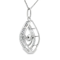 Natural Cubic Zirconia Fashion Pendants Sterling Silver