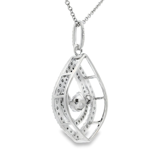 Natural Cubic Zirconia Fashion Pendants Sterling Silver