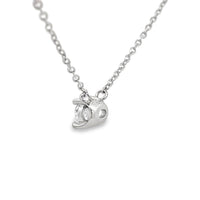 Genuine .50ct Lab Grown Diamond Pendant Sterling Silver