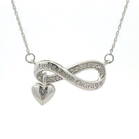Natural .04ct Diamond Fashion Pendants Sterling Silver