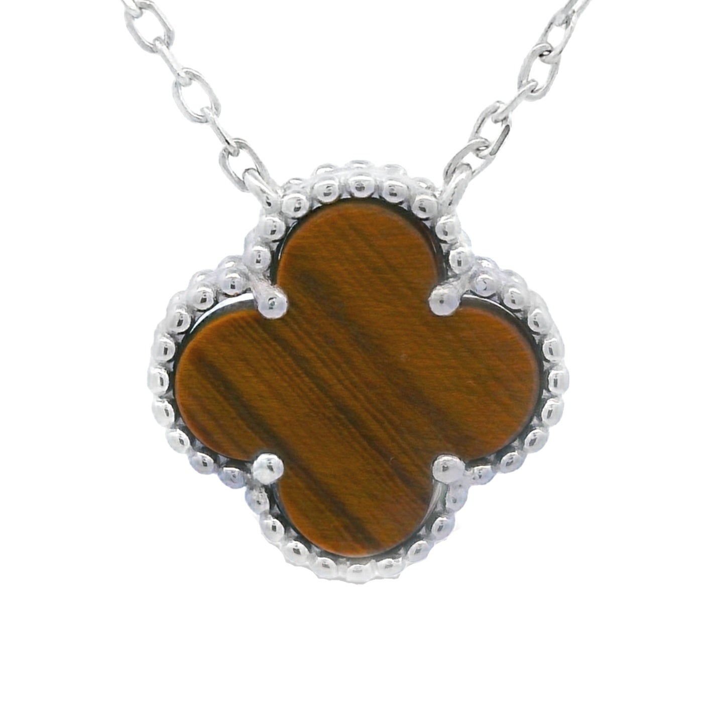 Genuine Tigereye Fashion Pendants Sterling Silver